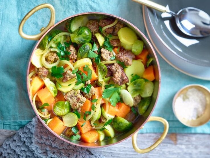 Rosenkohl-Kürbis-Eintopf | © Matthias Liebich