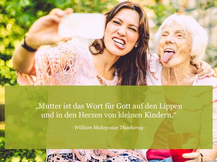 Mutter ist das Wort für Gott auf den Lippen und in den Herzen von kleinen Kindern. (William Makepeace Thackeray) | © © iStock /Eva Katalin Kondoros