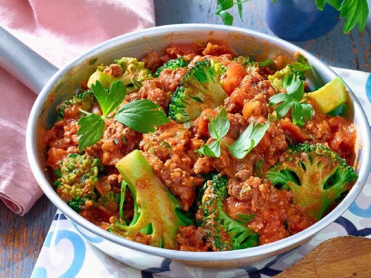 Brokkoli-Hack-Pfanne