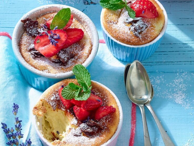 gebackene Quark-Mousse