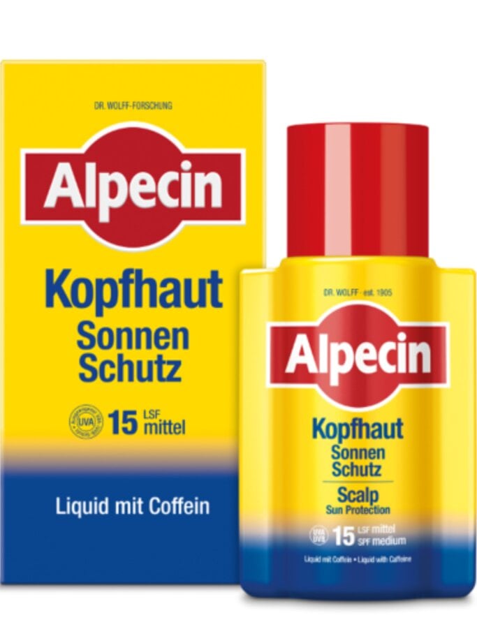 Fläschchen Kopfhautsonnenschutz von Alpecin | © Hersteller