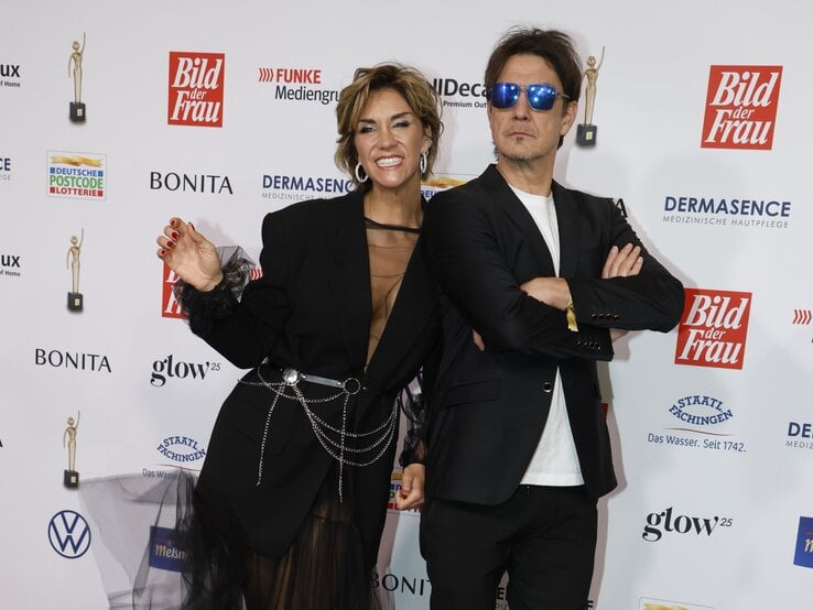 Anna-Maria Zimmermann and Matze Knop auf der GOLDENEN BILD der FRAU-Gala. | © Henning Scheffer Photography 