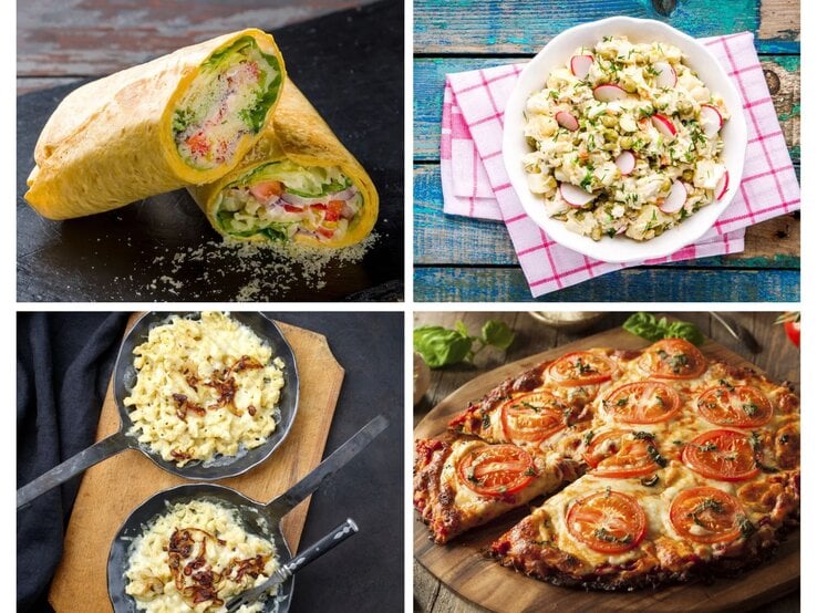 Lieblingsgerichte Low Carb Collage