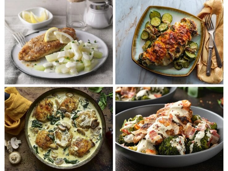 Collage Low Carb Hähnchen | © [M]  GettyImages/Stockfood