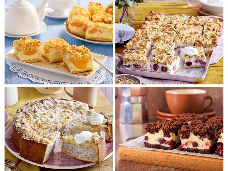 Collage Streuselkuchen