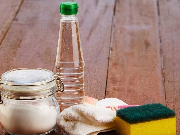Natron und Essig