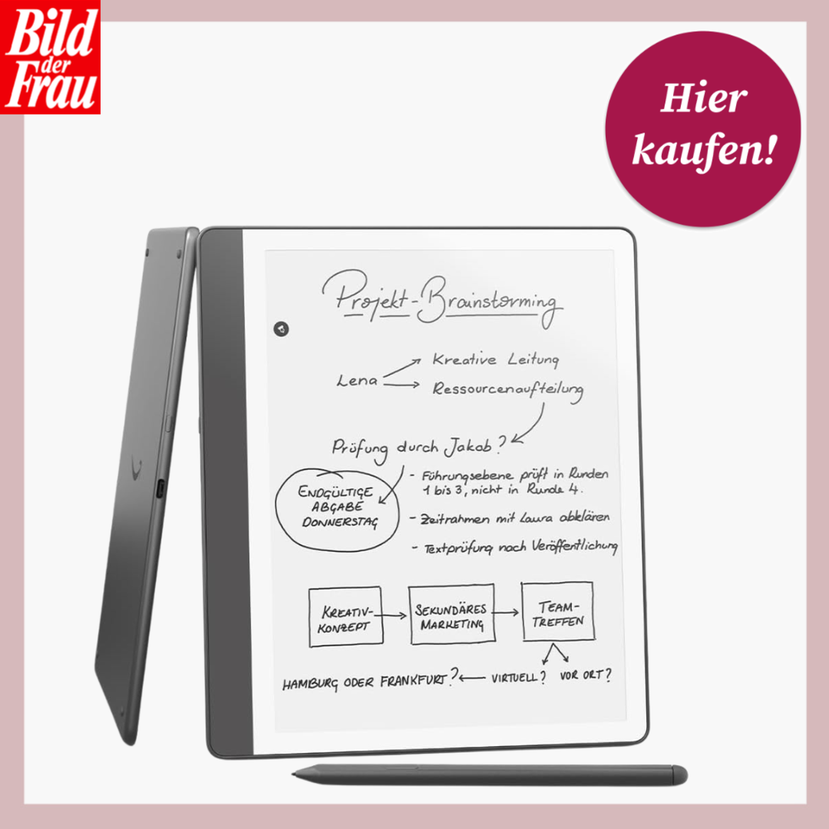 Der Amazon Kindle Scribe mit Display.  | © Amazon