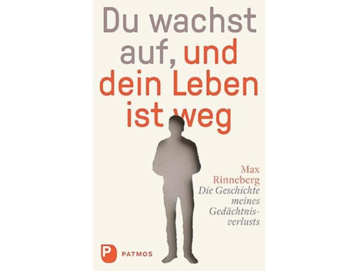 Buchcover mit Titel „Du wachst auf, und dein Leben ist weg“, darunter graue Silhouette eines Mannes auf beigem Hintergrund.  | © Patmos Verlag