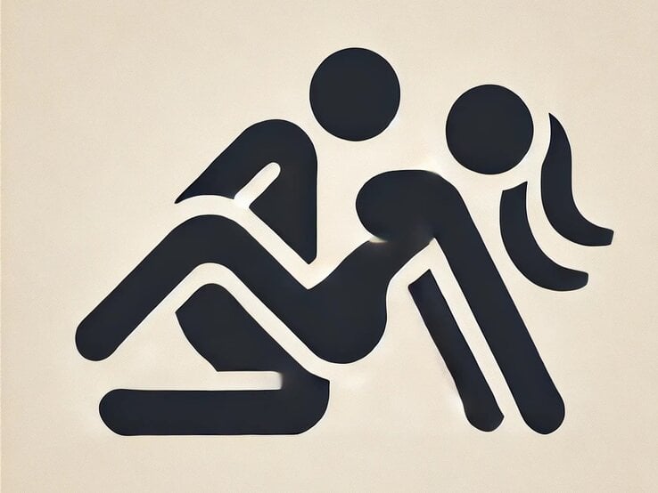 Piktogramm von der Sexstellung Schlittenfahrt | © erstellt mit KI