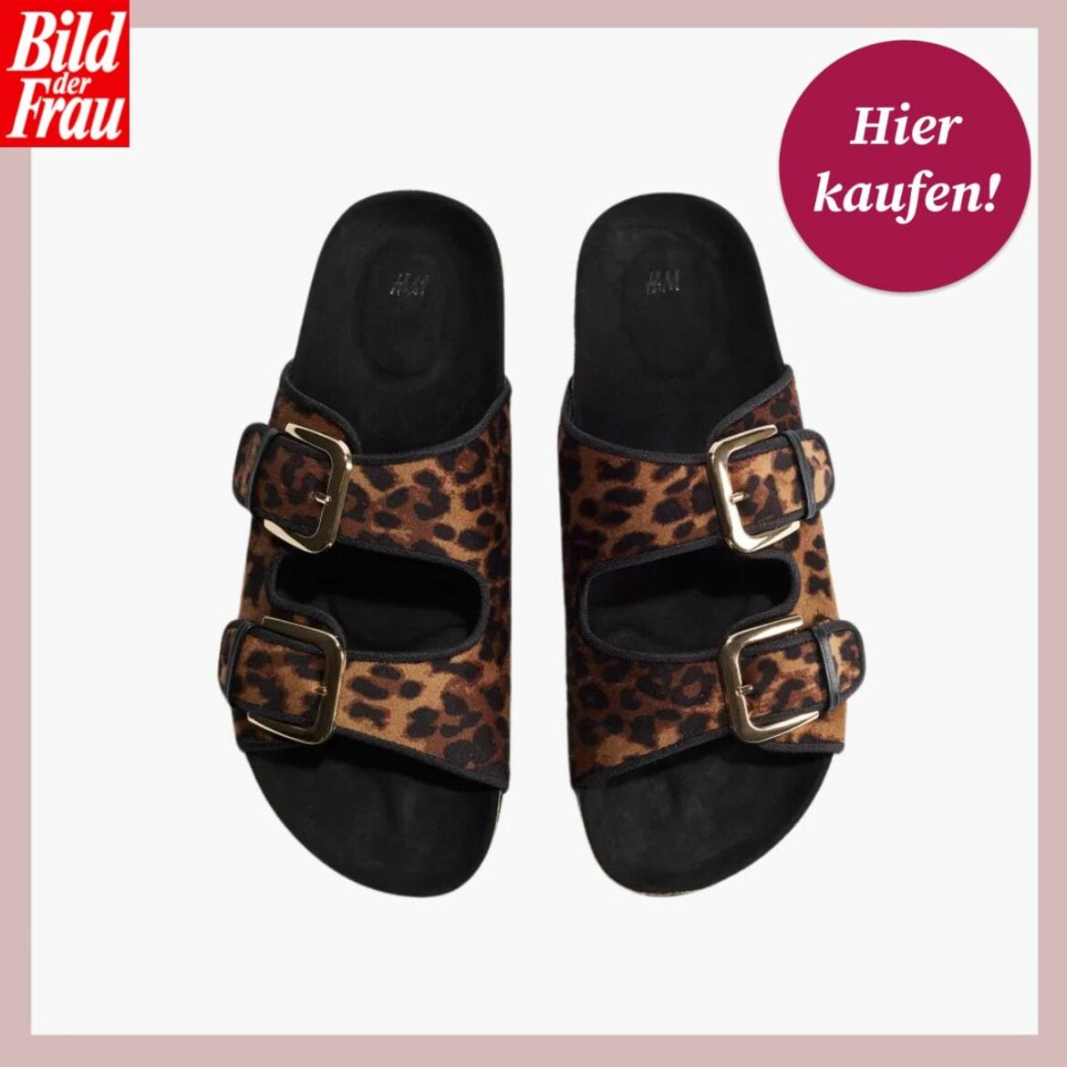 Zu sehen ist die Shoppingvorlage von BdF, in welcher Sandalen von H&M präsentiert werden. | © H&M