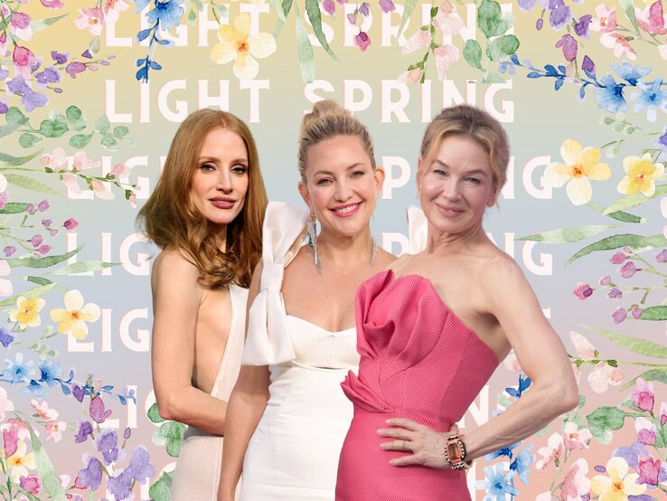 Zu sehen sind Elizabeth Banks, Jessica Chastain und Kate Hudson in einer BdF Collage