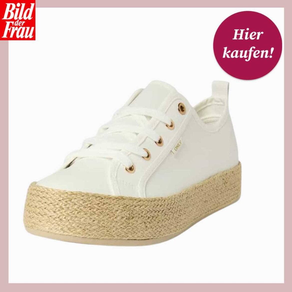 Low Top Sneaker mit Espadrille-Jutedetail  | © Peek & Cloppenburg Düsseldorf*