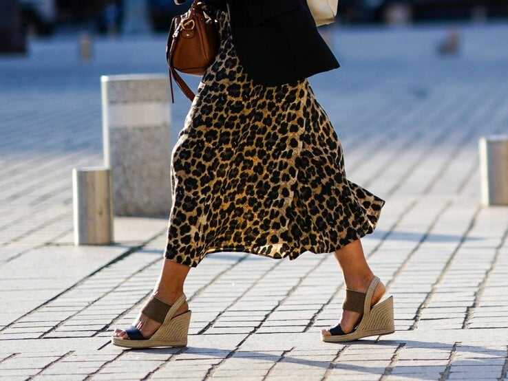 Zu sehen ist eine Leo-Culotte mit Wedges