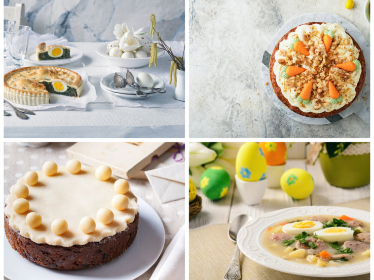 Collage internationale Osterrezepte